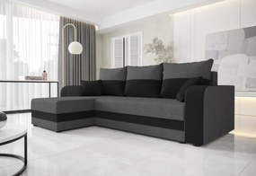 WELTA ágyazható sarok ülőgarnitúra, 235x85x139, barna/cappucino, mikrofáze20/48