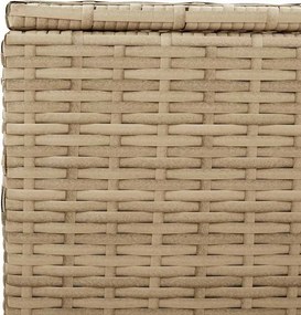 vidaXL vegyes bézs polyrattan kerti tárolóláda 984 L