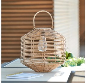 Atmosphera - LED Napelemes lámpa CUBA LED/1,2V 800 mAh IP44 rattan