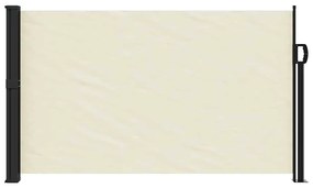 krémszínű behúzható oldalsó napellenző 117 x 300 cm