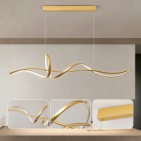 Brilagi - LED dimmelhető kábelre függesztett csillár SIGNATURE LED/55W/230V 120x23 cm arany + távirányító