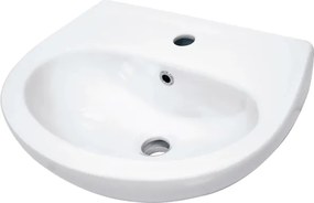 Deante - Függesztett mosdó JASMIN 45,7x36,4 + LEMON mosdócsaptelep