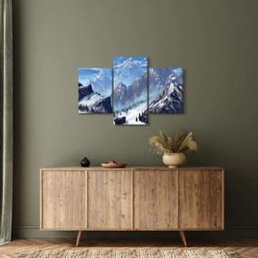 Kép - Festett hegyek (90x60 cm)