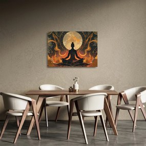 Üveg kép - Meditáció (70x50 cm)