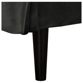 Sötétszürke bársony fotel Juli – Ropez