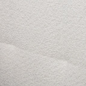 Fehér buklé sarokkanapé (jobb oldali) Ariella – Ropez