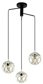 Eglo 99073 - Csillár zsinóron MIRTAZZA 3xE27/60W/230V
