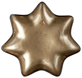 LEONARDO CANDELA csillag alakú tányér 15cm, arany