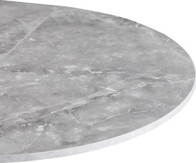 Kihúzható étkezőasztal, beton/fekete, 100x100-140x75 cm, ABERO TYP 1