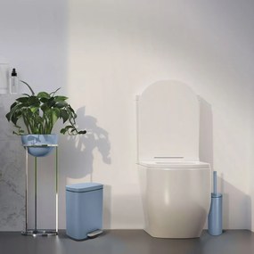 Világoskék acél pedálos szemetes 5 l Akira – Spirella