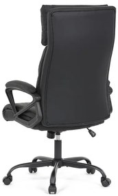 Irodai szék hintamechanikával, fekete műbőr kárpittal. KA-Y346 BK