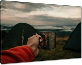 Vászonkép 100x70 Fém túlélő bögre