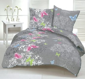 Buterflly krepp lapok TiaHome - 1x Párna 90x70cm, 1x Paplan 140x200cm