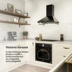 Klarstein Victoria 60, páraelszívó, 60 cm, retro kialakítás, 644,5 m³/ó, 2 LED lámpa