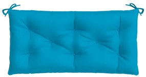 2 db világoskék oxford szövet kerti padpárna 100 x 50 x 7 cm
