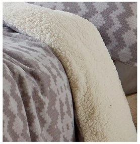 Alpine szürke fleece ágyneműhuzat, 200 x 200 cm - Catherine Lansfield