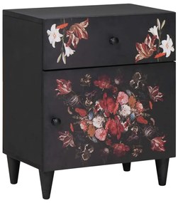 Éjjeli asztal fiókkal Sokszínű 50 x 33 x 60 cm Tömör Mangófát