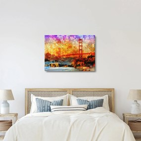 Kép - Golden Gate, San Francisco, Kalifornia (70x50 cm)