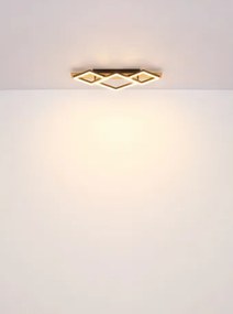 Globo 67294D3 Mennyezeti lámpa fém fekete matt, MDF fa sötét, műanyag fekete matt, műanyag fehér, HxSzxM: 820x310x85mm, LED 30W 230V, 3350lm forrás, 1700lm kimenet, 3000K