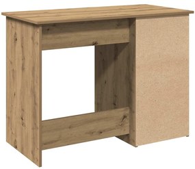 kézműves tölgy színű szerelt fa íróasztal 102x50x75 cm