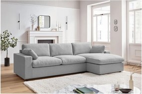 Világosszürke sarokkanapé Belair – Bobochic Paris