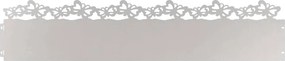 vidaXL Gyepszegélyek 10 pcs Ezüst 103 x 0,05 x 22 cm Rozsdamentes acél