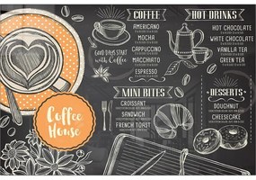 Üveg kép 70x50 cm Coffee House – Wallity