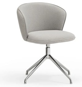 Világosszürke kárpitozott étkezőfotel szett 2 db-os Add – Teulat