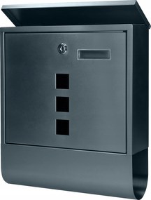 Levéltartó doboz Virone újságtartóval, szürke