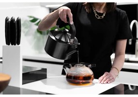 Diamante fekete vízforraló kanna, 1,5 l - Vialli Design