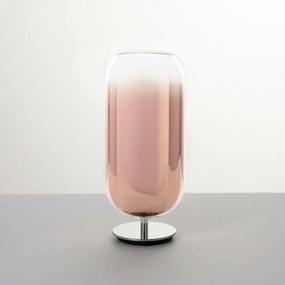 Artemide Gople asztali lámpa, réz, fúvott üveg, E27, Big design, 485 mm