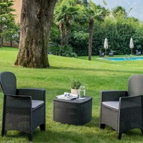 I.P.A.E-Progarden Kerti garnitúra TREE, 3 részes, antracit színben