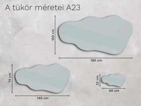 Organikus tükör LED világítással A23