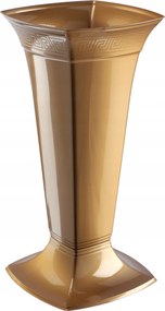 Temetői Váza Sírüveg 39cm Arany