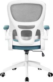 Irodai szék, barna/neomint/fehér, RAMIRO