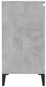 betonszürke szerelt fa tálalószekrény 60 x 35 x 70 cm