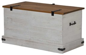fehér tömör fenyőfa HALDEN tárolószekrény 91x48x47 cm