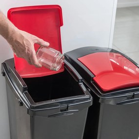Fekete műanyag szemetes 40 l – Addis