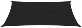 fekete HDPE napvitorla 160 g/m² 2,5 x 3,5 m
