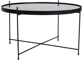 Fekete kerek dohányzóasztal ø 70 cm Venezia - House Nordic