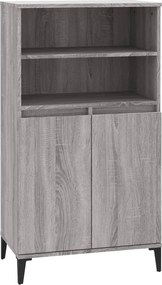vidaXL szürke sonoma szerelt fa magasszekrény 60 x 36 x 110 cm