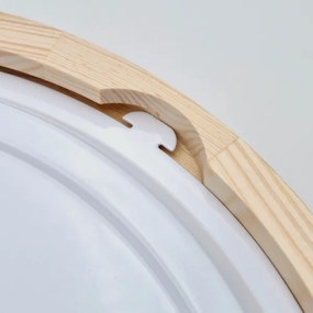 Fürdőszobai mennyezeti lámpa NATURAL 3xE27/15W/230V IP54 fenyő 37 cm