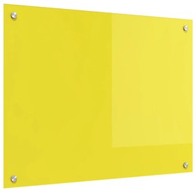 Konyhai hátfal Sárga 80x60x0,6 cm Edzett üvegből