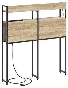 Fejtámla LED -es lámpákkal sonoma tölgy 100 cm Faanyag