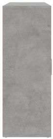 3 db betonszürke szerelt fa tálalószekrény 60 x 31 x 84 cm