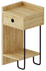 Éjjeli szekrényke CACTUS 60x29,5 cm bézs/fekete