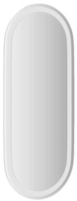 ovális LED-es fürdőszobai tükör 90 x 40 cm