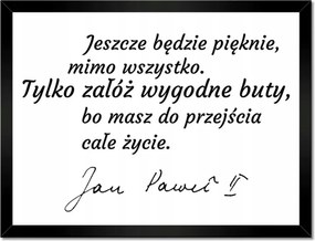 Poszterek keretben 40x30 Idézetek János Pál 2 Második