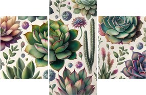 Kép - Pozsgás növények (90x60 cm)
