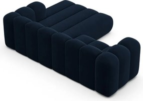 Sötétkék sarokkanapé (jobb oldali) Lupine – Micadoni Home